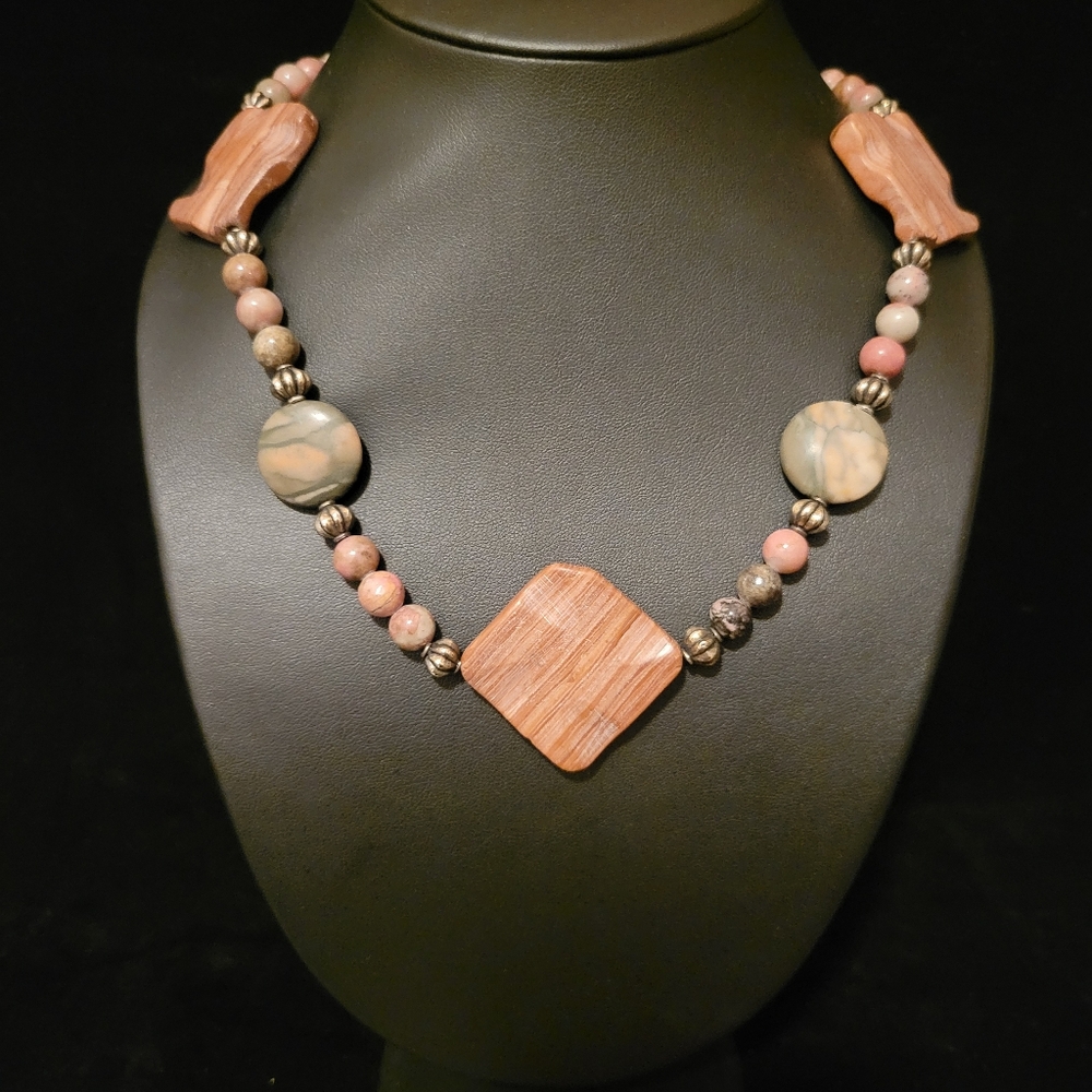Estate Multi Stone Beaded Necklace